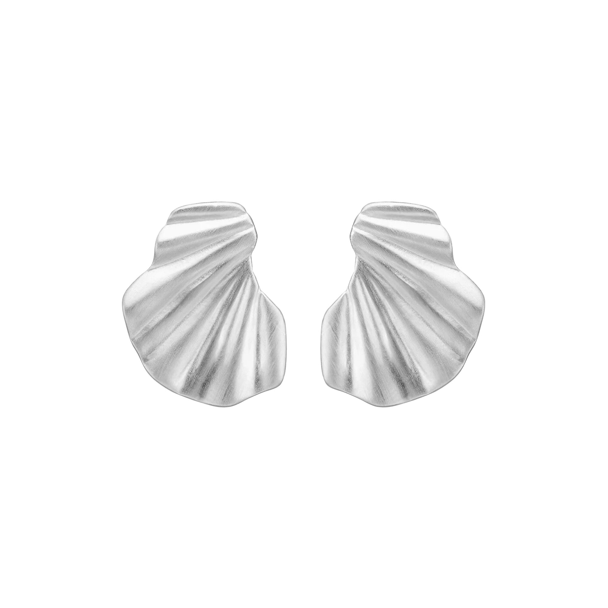 【HYERES LOR】Heriter silver curve emblem earring S Designer fashion, Seoul-fully created | W Concept