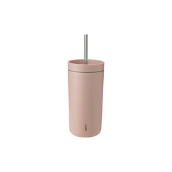To Go Sip vacuum insulated cup with straw, heather, Stelton