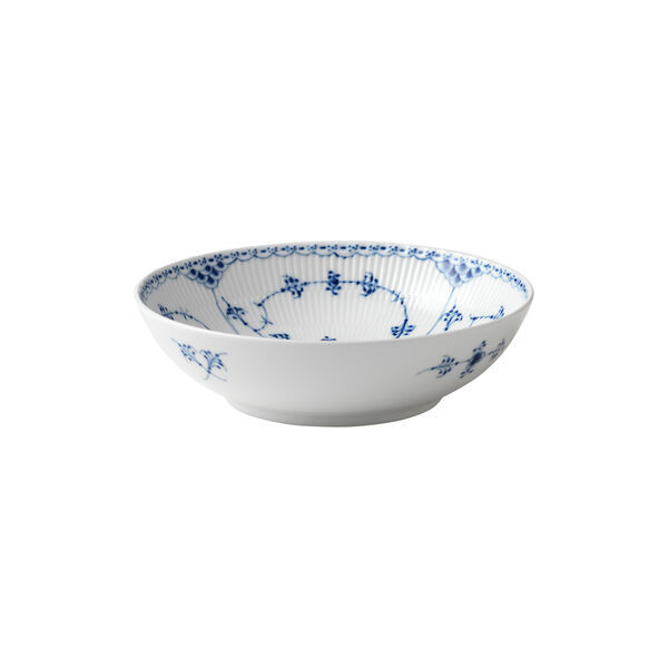 Blue Fluted Half Lace Bowl 110 cl, Royal Copenhagen
