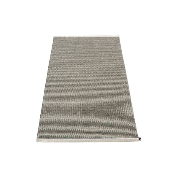 Mono Plastic Rug, charcoal/warm grey, Pappelina