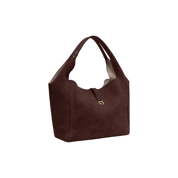 Zaira Hobo Bag  | Medium | Soil Brown, Aigner