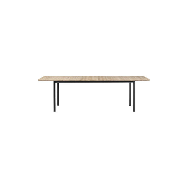 Plan Table Extendable, light oiled oak/black, Fredericia Furniture