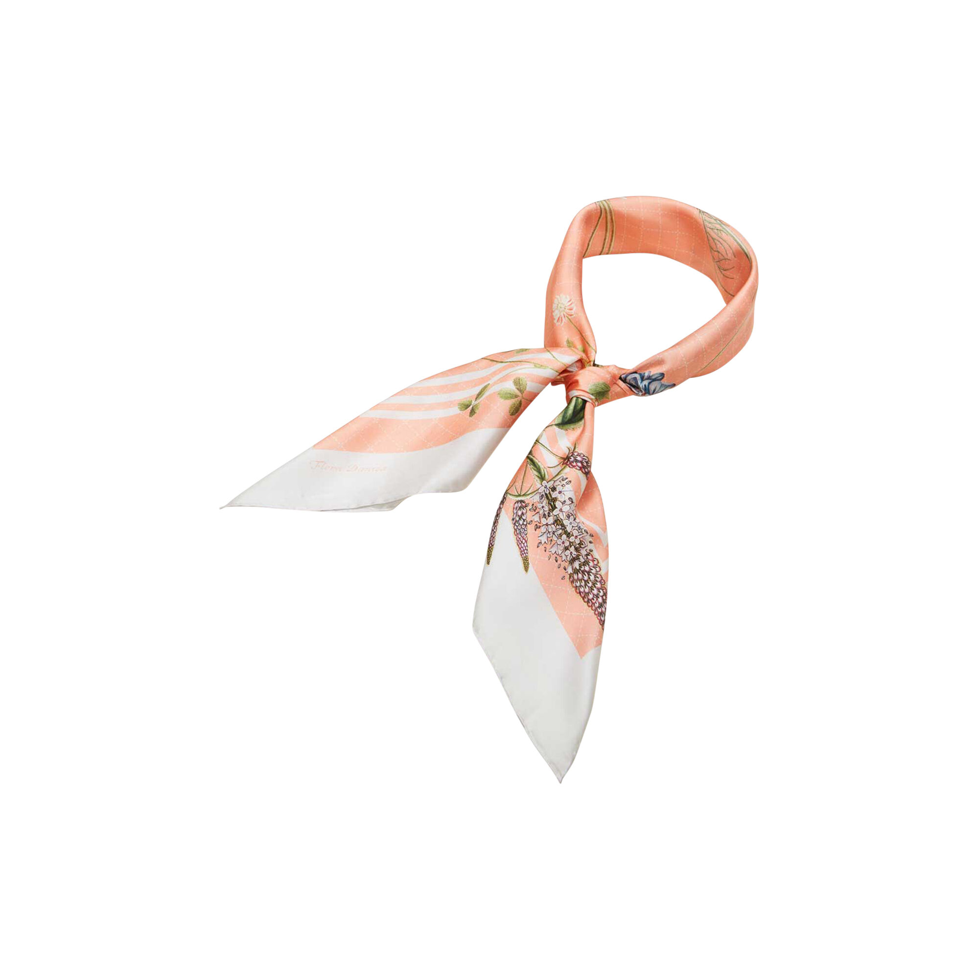 Coral Flora scarf
