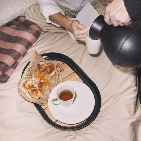 Rosendahl Stay warm thermos jug round, black, Rosendahl