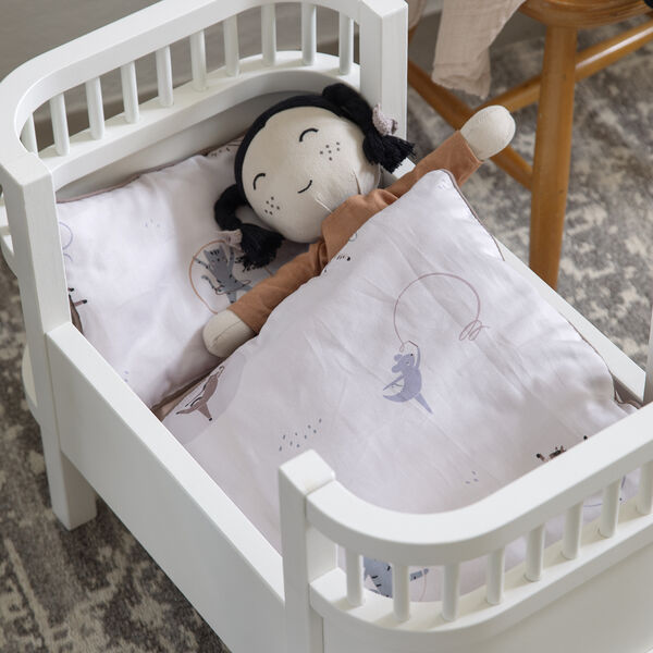 Teeny Toes Doll's Bed Linen, Sebra