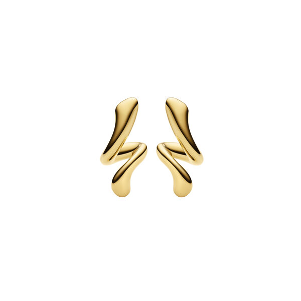 Coil Curl Studs, gold, Maria Black