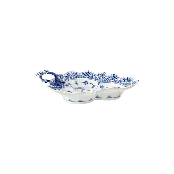 Blue Fluted Full Lace Assiette 25 cm, Royal Copenhagen