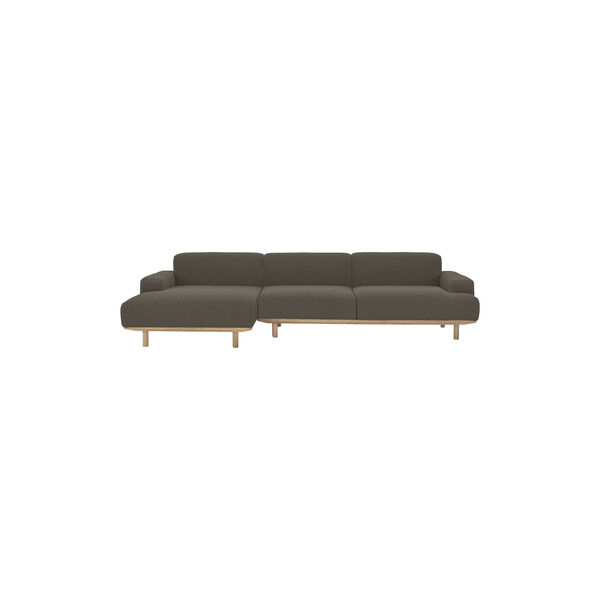 Reason 2 Seater Sofa with Chaiselong, Crush 040, Bruunmunch Furniture
