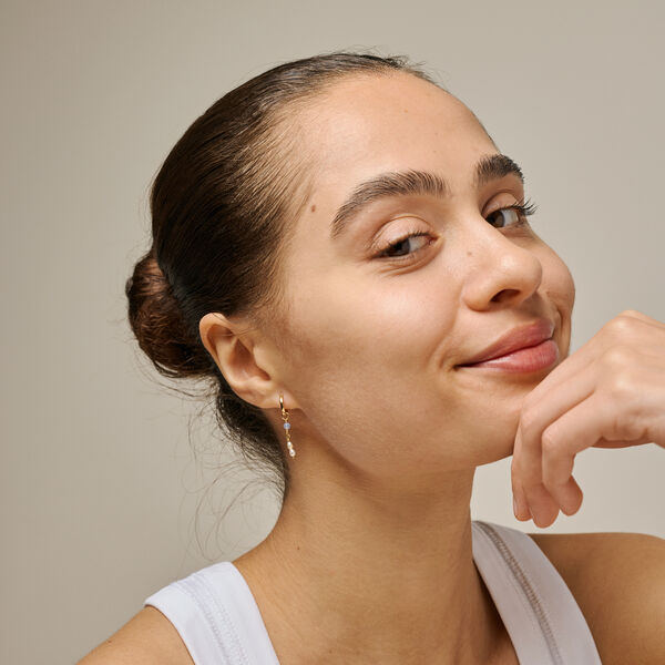 Liva Hoops, blue quartz Liva Hoops, blue quartz, ENAMEL Copenhagen