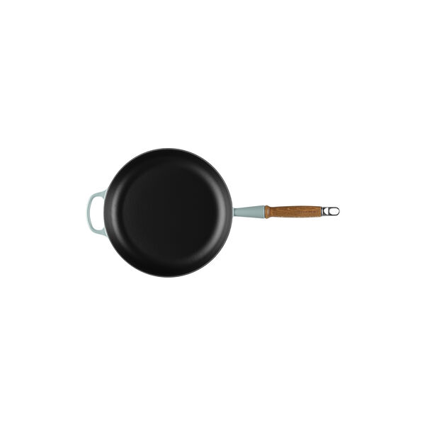 Signature cast iron frying pan with wooden handle &Oslash; 28 cm, sea salt, Le Creuset