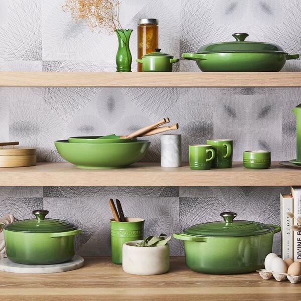 Signature round cast iron pot &Oslash; 20 cm, bamboo green, Le Creuset
