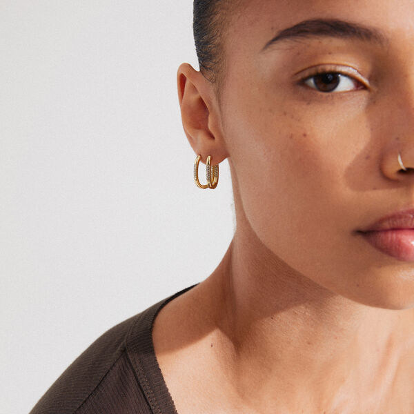 STAR Hoops, gold plated, Pilgrim