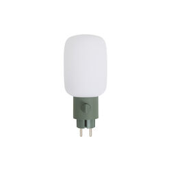 Plug-in Lamp, mossy green, Pedestal
