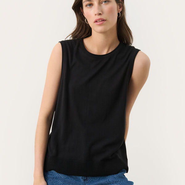 TinemariePW Waistcoat, black TinemariePW Waistcoat, black, Part Two