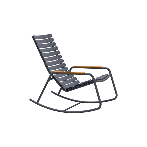 ReCLIPS Bamboo Rocking Chair, dark grey, HOUE