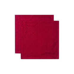 Star Fluted Plain napkin 2 pcs, red, Royal Copenhagen