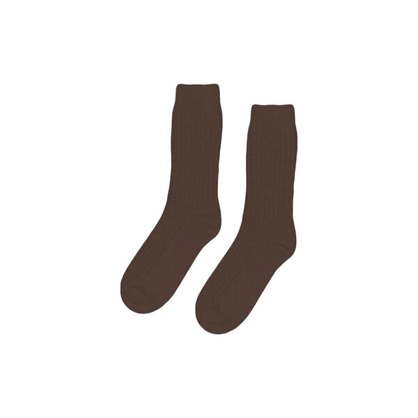 Merino Wool Blend Sock, coffee brown, Colorful Standard