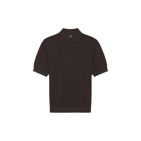 MApolo Poloshirt, chocolate brown, Matinique