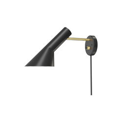 AJ Wall Lamp, brass/black, Louis Poulsen