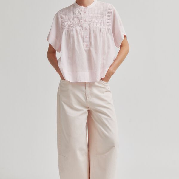 Maise SS Blouse, crystal pink, Second Female