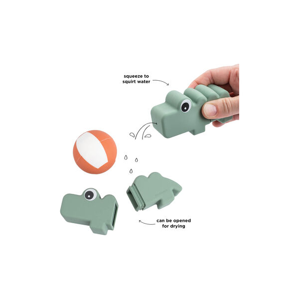 Croco Bath Squirter Toy, green, Done by Deer