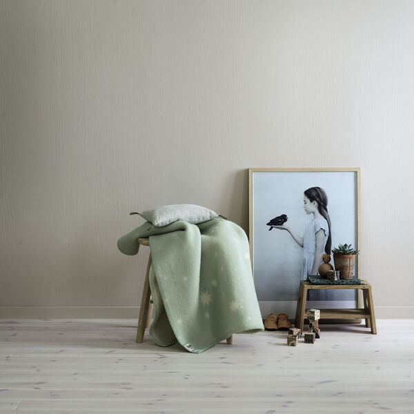 ORION Half Size Throw, light green, R&oslash;ros Tweed
