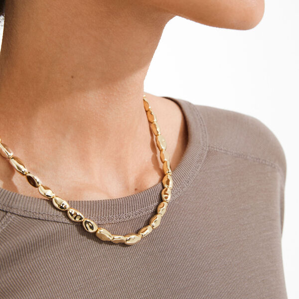 PRESENCE necklace, gold plated, Pilgrim