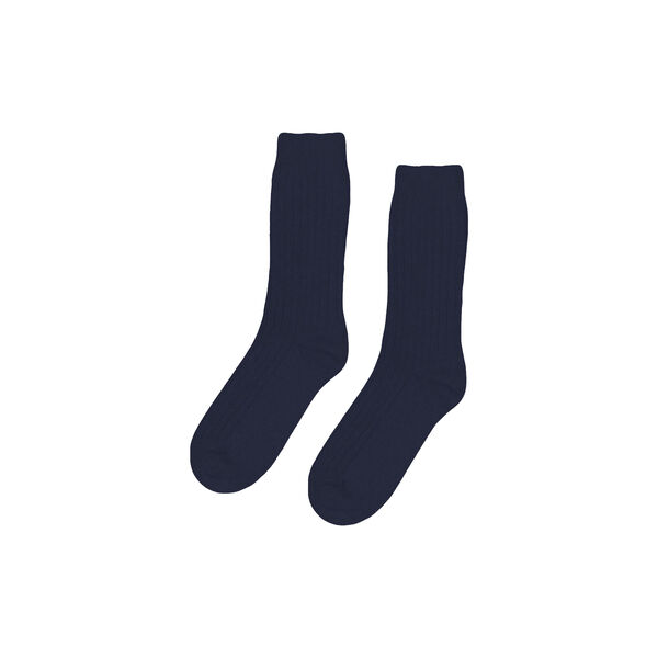 Merino Wool Blend Sock, navy blue, Colorful Standard