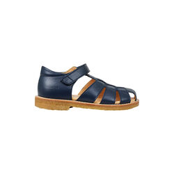 Sandal with Adjustable Velcro, navy, ANGULUS