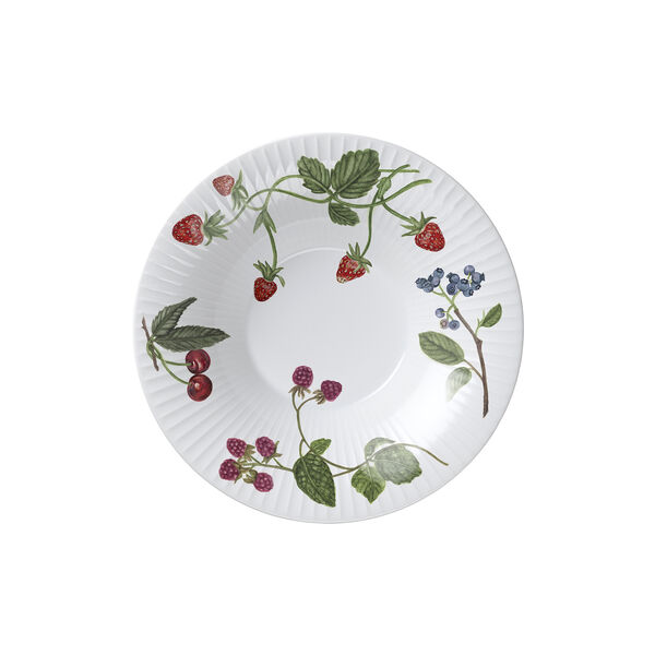 Hammershøi Summer Soup plate Ø21 cm, summer berries, Kähler