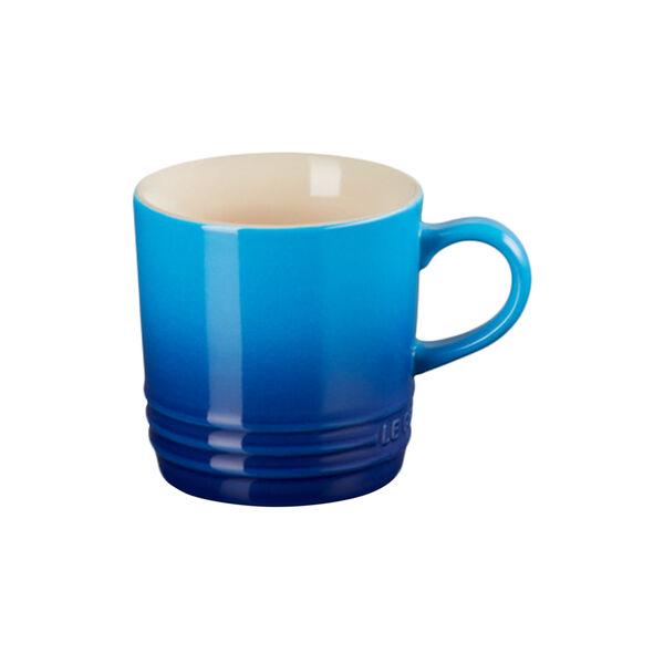 Cappuccino Mug, azure blue, Le Creuset