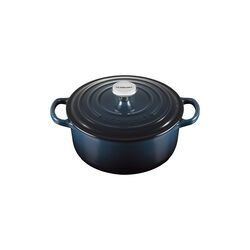 Signature round cast iron pot &Oslash; 20 cm, nuit, Le Creuset