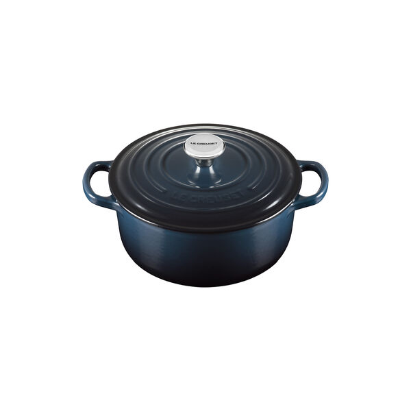 Signature round cast iron pot &Oslash; 20 cm, nuit, Le Creuset