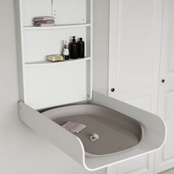 Sebra Wall Mounted Changing Table, classic white, Sebra