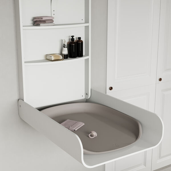 Sebra Wall Mounted Changing Table, classic white, Sebra