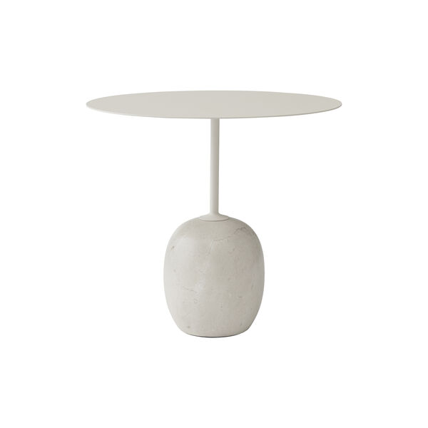 Lato Table LN9 Lounge Table, Crema Diva marble/ivory white Lato Table LN9 Lounge Table, Crema Diva marble/ivory white, &Tradition
