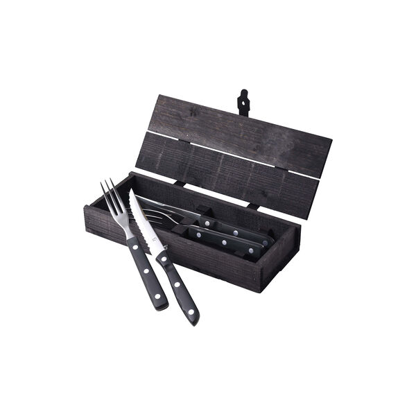 Old Farmer Black Cutlery Box 4 parts Old Farmer Black Cutlery Box 4 parts, Gense