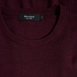 Margrate Knit Pullover, claret melange, Matinique