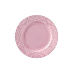 Rhombe Color Lunch Plate Ø 21 cm, rose, Lyngby Porcelæn