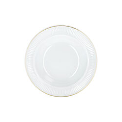 Pliss&eacute; Deep Plate &Oslash; 22 cm, white/gold, Pillivuyt