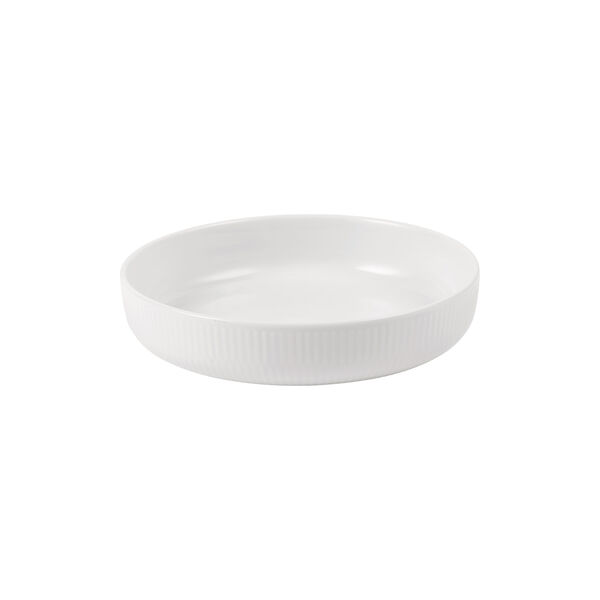 White Fluted Ovenware &Oslash; 18.5 cm, Royal Copenhagen