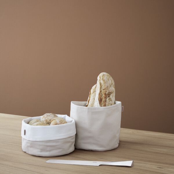 Stelton Bread Bag, sand/white, Stelton