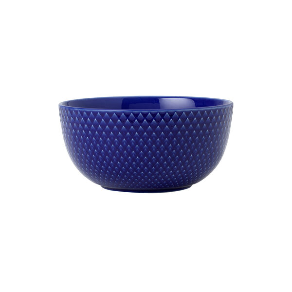 Rhombe Color Bowl, dark blue, Lyngby Porcel&aelig;n
