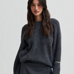 Flare Knit, dark grey melange, Second Female