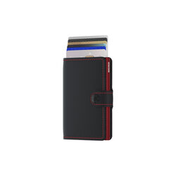 Miniwallet, matte black/red, Secrid