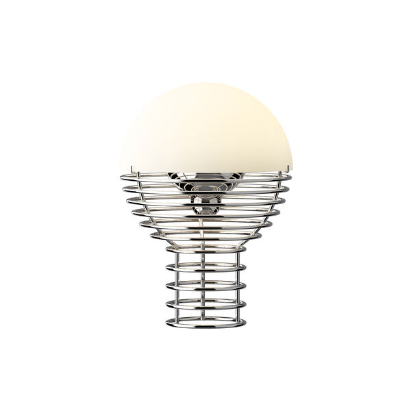 Wire Portable Table Lamp, white, Verpan
