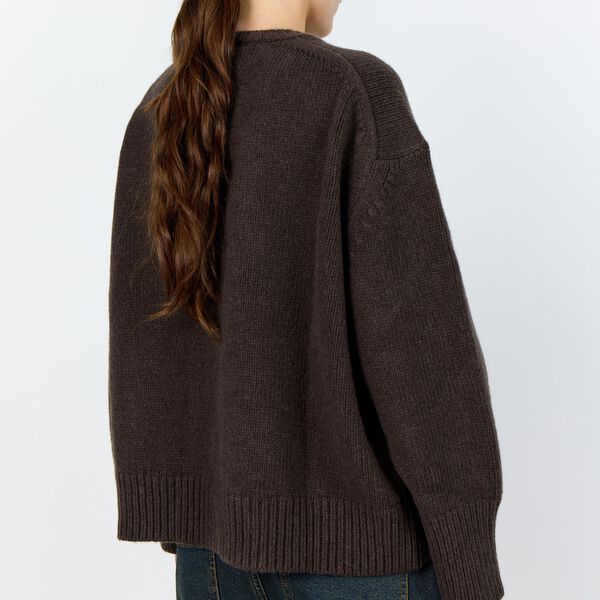 LR-PERLE 1 Pullover, coffee, Leveté Room