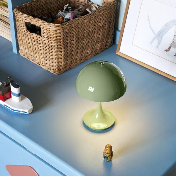 Panthella | 160 | Green | Portable Table Lamp, Louis Poulsen