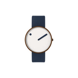 PICTO Wrist Watch, cream/copper/midnight blue, PICTO