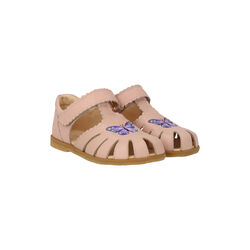 Closed Toe Sandal with Butterfly, rosebud, ANGULUS
